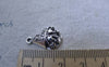 Accessories - 20 Pcs Antique Silver Filigree Star Charms 14x20mm A7638