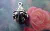 Accessories - 20 Pcs Antique Silver Filigree Star Charms 14x20mm A7638