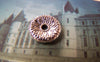 Accessories - 20 Pcs Antique Silver Flower Textured Rondelle Chips Spacer Beads 12mm A5375
