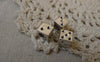 Accessories - 20 Pcs Antique Silver Gambling Dice Cube Beads 7mm A7498