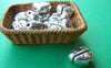 Accessories - 20 Pcs Antique Silver Irregular Beads 9x10mm A1033