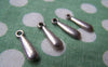 Accessories - 20 Pcs Antique Silver Long Tear Drop Teardrop Charms 5x16mm A971