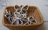 Accessories - 20 Pcs Antique Silver Pewter Butterfly Frame Charms 11x16mm A788