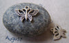 Accessories - 20 Pcs Antique Silver Pewter Flat Filigree Butterfly Charms 16x20mm A5686