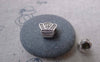Accessories - 20 Pcs Antique Silver Rondelle Crown Spacer Beads 10x11mm A7564