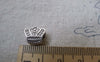 Accessories - 20 Pcs Antique Silver Rondelle Crown Spacer Beads 10x11mm A7564