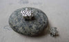 Accessories - 20 Pcs Antique Silver Rondelle LOVE Beads 9x10mm A5853