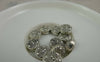 Accessories - 20 Pcs Antique Silver Rondelle Textured Feather Beads 5x10mm A5855
