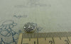Accessories - 20 Pcs Antique Silver Rondelle Textured Feather Beads 5x10mm A5855