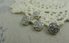 Accessories - 20 Pcs Antique Silver Rondelle Textured Feather Beads 5x10mm A5855