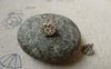 Accessories - 20 Pcs Antique Silver Seedpod Of Lotus Flower Charms 7.5x8mm A6423