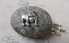 Accessories - 20 Pcs Antique Silver Shar Pei Dog Charms 12x17mm A6852