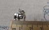 Accessories - 20 Pcs Antique Silver Shar Pei Dog Charms 12x17mm A6852