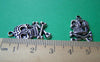Accessories - 20 Pcs Antique Silver Skull And Crossbones Charms 15x25mm A1565