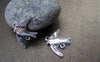 Accessories - 20 Pcs Antique Silver Swallow Bird Connector Charms 16x21mm A836