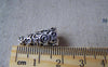 Accessories - 20 Pcs Antique Silver Textured Spiral Flower Bead Caps Cone 9x19mm A5370