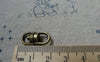 Accessories - 20 Pcs Antiqued Bronze Swivel Key Ring Connectors Double Loops 18x20mm A5597