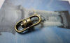 Accessories - 20 Pcs Antiqued Bronze Swivel Key Ring Connectors Double Loops 18x20mm A5597