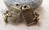 Accessories - 20 Pcs Baby Birth Angel Pendants Retro Charms 15x20mm A1959