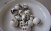 Accessories - 20 Pcs Bamboo Chinese Ceramic Beads Round 12mm A5318