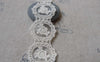 Accessories - 20 Pcs Beige Rose Lace Doily Cream Color Filigree Floral Cotton  25x28mm A7000