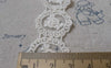 Accessories - 20 Pcs Beige Rose Lace Doily Cream Color Filigree Floral Cotton  25x28mm A7000