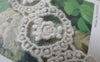 Accessories - 20 Pcs Beige Rose Lace Doily Cream Color Filigree Floral Cotton  25x28mm A7000