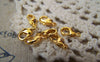 Accessories - 20 Pcs Gold Plated Brass Lobster Clasp 5x10mm A5174