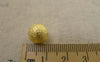 Accessories - 20 Pcs Gold Plated Sand Star Dust Beads Texured Beads 10mm A7438