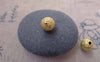 Accessories - 20 Pcs Gold Plated Sand Star Dust Beads Texured Beads 8mm A7379