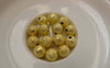 Accessories - 20 Pcs Gold Plated Sand Star Dust Beads Texured Beads 8mm A7379