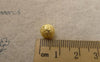 Accessories - 20 Pcs Gold Plated Sand Star Dust Beads Texured Beads 8mm A7379