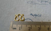Accessories - 20 Pcs Gold Tone Brass M Bail Clasps Chain End Connector 10x13mm A6147