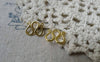 Accessories - 20 Pcs Gold Tone Brass M Bail Clasps Chain End Connector 10x13mm A6147
