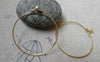 Accessories - 20 Pcs Gold Tone Earwire Round Earring Hoops 35mm A6138
