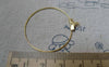 Accessories - 20 Pcs Gold Tone Earwire Round Earring Hoops 35mm A6138