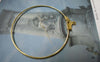 Accessories - 20 Pcs Gold Tone Earwire Round Earring Hoops 35mm A6138