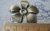 Accessories - 20 Pcs Of Antique Brone Flower Spacer Bead Caps 33mm A2040