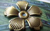 Accessories - 20 Pcs Of Antique Brone Flower Spacer Bead Caps 33mm A2040