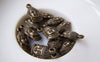 Accessories - 20 Pcs Of Antique Bronze 3D Buddha Head Charms Double Sided 8x16mm A1007