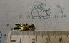 Accessories - 20 Pcs Of Antique Bronze 3D Deer Charms 7x19mm Double Sided A5553