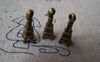 Accessories - 20 Pcs Of Antique Bronze 3D Eiffel Tower Charms 6x17mm A1653