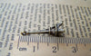 Accessories - 20 Pcs Of Antique Bronze 3D Eiffel Tower Charms 8x23mm A385