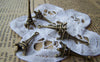 Accessories - 20 Pcs Of Antique Bronze 3D Eiffel Tower Charms 8x23mm A385