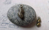 Accessories - 20 Pcs Of Antique Bronze 3D Peanuts Charms 6.5x18mm A6498