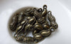 Accessories - 20 Pcs Of Antique Bronze 3D Peanuts Charms 6.5x18mm A6498