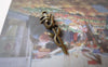 Accessories - 20 Pcs Of Antique Bronze 3D Rose Flower Charms 9x27mm A7320