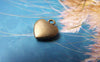 Accessories - 20 Pcs Of Antique Bronze 3D Smooth Heart Charms 10x12mm A1500