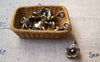 Accessories - 20 Pcs Of Antique Bronze 5 Leaf Flower Charms 10x14mm A413