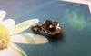 Accessories - 20 Pcs Of Antique Bronze 5 Leaf Flower Charms 10x14mm A413